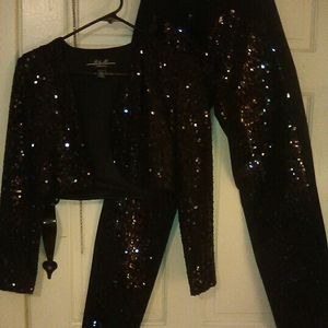Sequins outfit pants size 8 top small